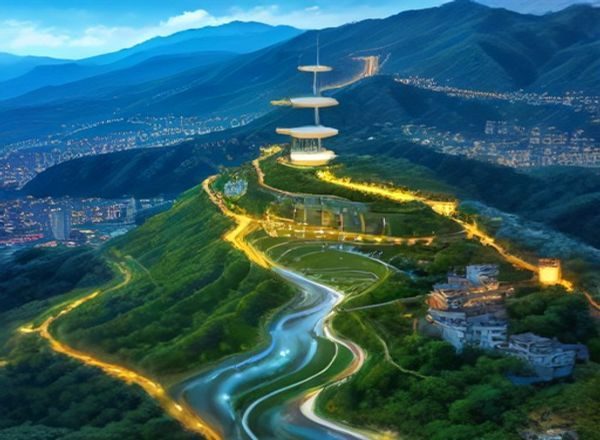日本动漫在线观看封面图，绚丽的二次元角色在霓虹都市背景下并肩而立，画面色彩饱和度高、充满青春活力