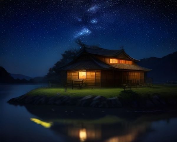 深紫夜空背景下展示日本视频在线看平台界面的电脑屏幕，霓虹粉紫光效环绕，画面科技感十足，传递流媒体观影的现代感